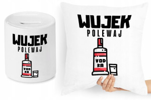 Dla Wujka Zestaw Poduszka + Skarbonka Prezent