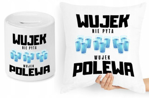 Dla Wujka Zestaw Poduszka + Skarbonka Prezent