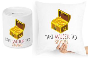 Dla Wujka Zestaw Poduszka + Skarbonka Prezent