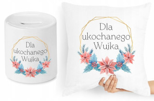 Dla Wujka Zestaw Poduszka + Skarbonka Prezent