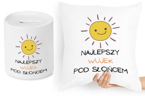 Dla Wujka Zestaw Poduszka + Skarbonka Prezent