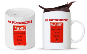 Dla Zegarmistrza Prezent Zestaw Kubek + Skarbonka