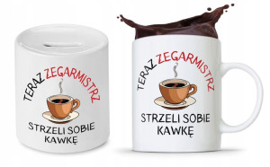 Dla Zegarmistrza Prezent Zestaw Kubek + Skarbonka