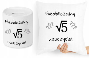 Dzień Nauczyciela Zestaw Poduszka + Skarbonka