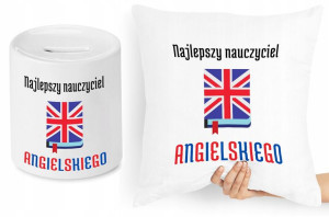 Dzień Nauczyciela Zestaw Poduszka + Skarbonka