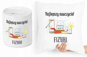 Dzień Nauczyciela Zestaw Poduszka + Skarbonka