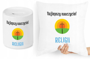 Dzień Nauczyciela Zestaw Poduszka + Skarbonka