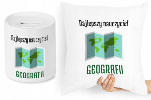 Dzień Nauczyciela Zestaw Poduszka + Skarbonka