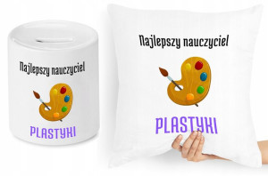 Dzień Nauczyciela Zestaw Poduszka + Skarbonka