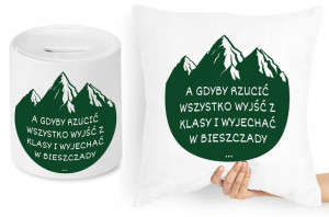 Dzień Nauczyciela Zestaw Poduszka + Skarbonka