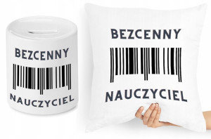 Dzień Nauczyciela Zestaw Poduszka + Skarbonka