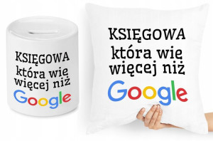 Księgowej Księgowego Zestaw Poduszka + Skarbonka