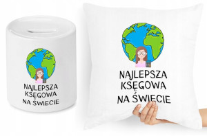 Księgowej Księgowego Zestaw Poduszka + Skarbonka