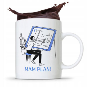 Kubek Architekta Projektanta Mam Plan! Prezent
