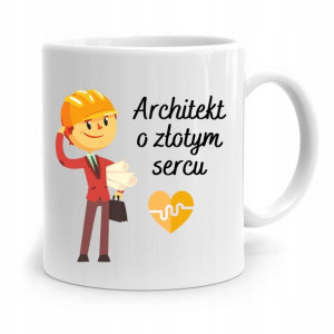 Kubek Architekta Projektanta O Złotym Sercu