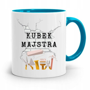 Kubek Błękitny Budowlańca Kubek Majstra Na Prezent