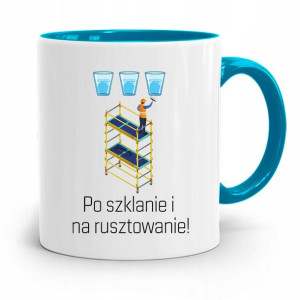 Kubek Błękitny Budowlańca Po Szklanie I Na Ruszt