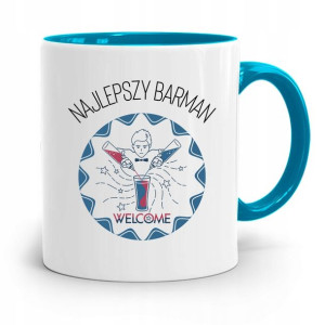 Kubek Błękitny Dla Barmana Najlepszy Barman
