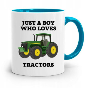 Kubek Błękitny Dla Chłopaka Boys Love Tractors