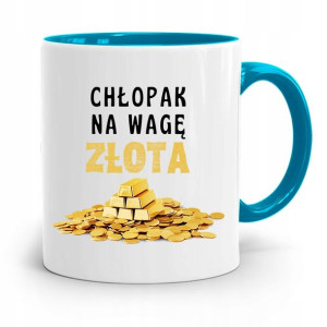 Kubek Błękitny Dla Chłopaka Na Wagę Złota