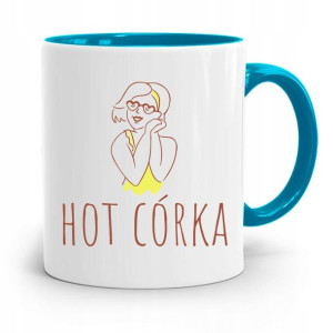Kubek Błękitny Dla Córki Hot Córka Prezent