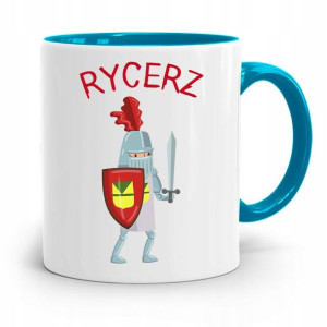 Kubek Błękitny Dla Dzieci Syna Rycerz +imię