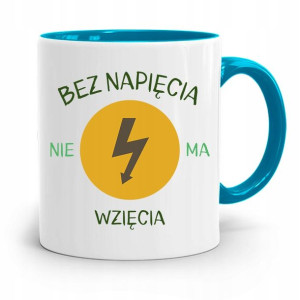 Kubek Błękitny Dla Elektryka Bez Napięcia Wzięcia