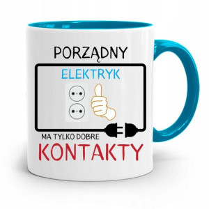 Kubek Błękitny Dla Elektryka Porządny Elektryk
