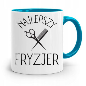 Kubek Błękitny Dla Fryzjera Najlepszy Fryzjer