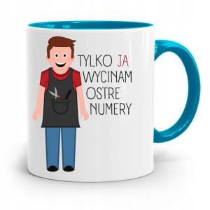 Kubek Błękitny Dla Fryzjera Wycinam Ostre Numery