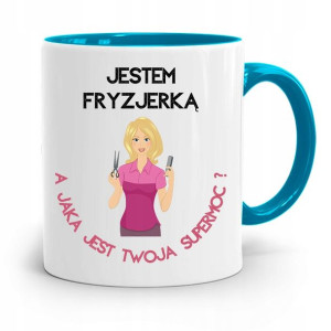 Kubek Błękitny Dla Fryzjerki Jestem Fryzjerką
