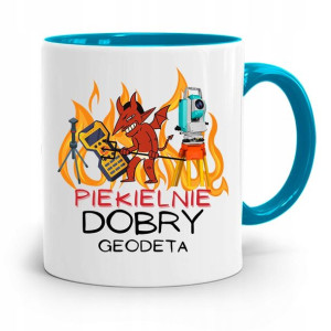 Kubek Błękitny Dla Geodety Piekielnie Dobry