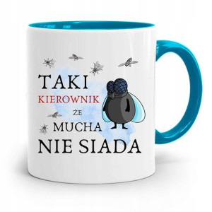 Kubek Błękitny Dla Kierownika Mucha Nie Siada