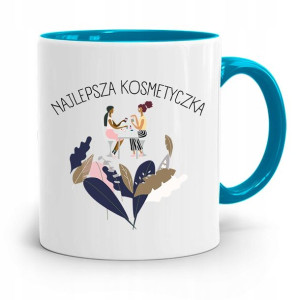 Kubek Błękitny Dla Kosmetyczki Najlepsza Prezent