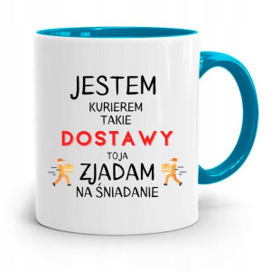 Kubek Błękitny Dla Kuriera Jestem Kurierem Prezent