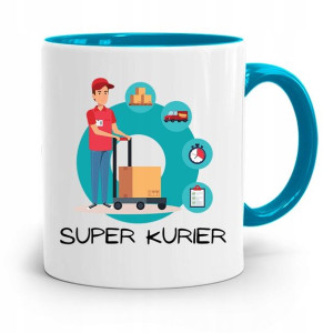 Kubek Błękitny Dla Kuriera Super Kurier Prezent