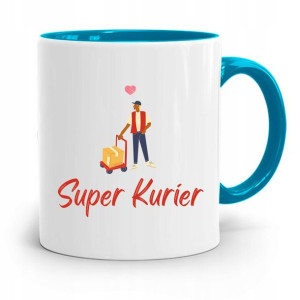 Kubek Błękitny Dla Kuriera Super Kurier Prezent