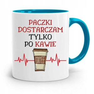 Kubek Błękitny Dla Kuriera Tylko Po Kawie Prezent