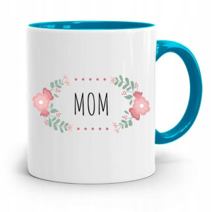 Kubek Błękitny Dla Mamy Dzień Mamy Mom Prezent