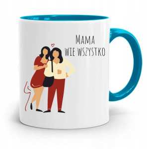 Kubek Błękitny Dla Mamy Mama Wie Wszystko Prezent