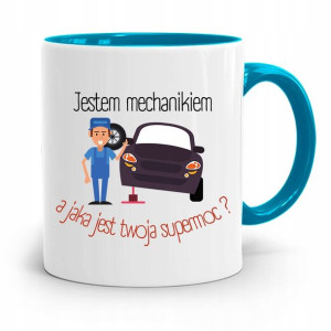 Kubek Błękitny Dla Mechanika Jestem Mechanikiem
