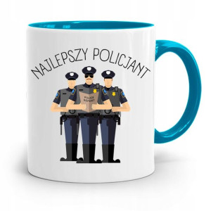 Kubek Błękitny Dla Najlepszego Policjanta Prezent