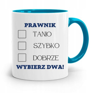 Kubek Błękitny Dla Prawnika Mecenasa Prezent