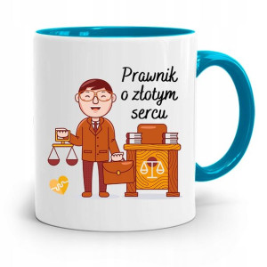 Kubek Błękitny Dla Prawnika Mecenasa Prezent