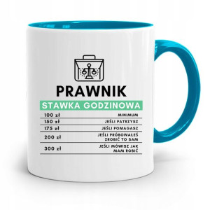 Kubek Błękitny Dla Prawnika Mecenasa Prezent