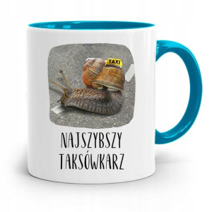 Kubek Błękitny Dla Taksówkarza Najszybszy Prezent