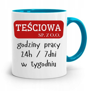 Kubek Błękitny Dla Teściowej Teściowa Sp.z.o.o