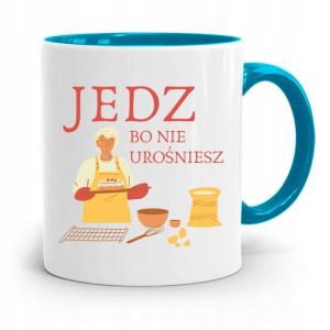 Kubek Błękitny Dzień Babci Jedz Bo Nie Urosniesz!