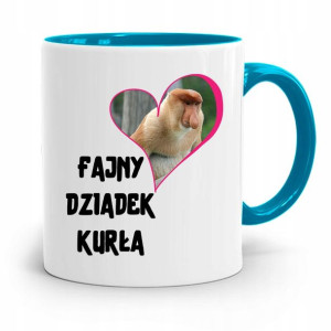Kubek Błękitny Dzień Dziadka Fajny Dziadek Kurła