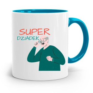 Kubek Błękitny Dzień Dziadka Super Dziadek